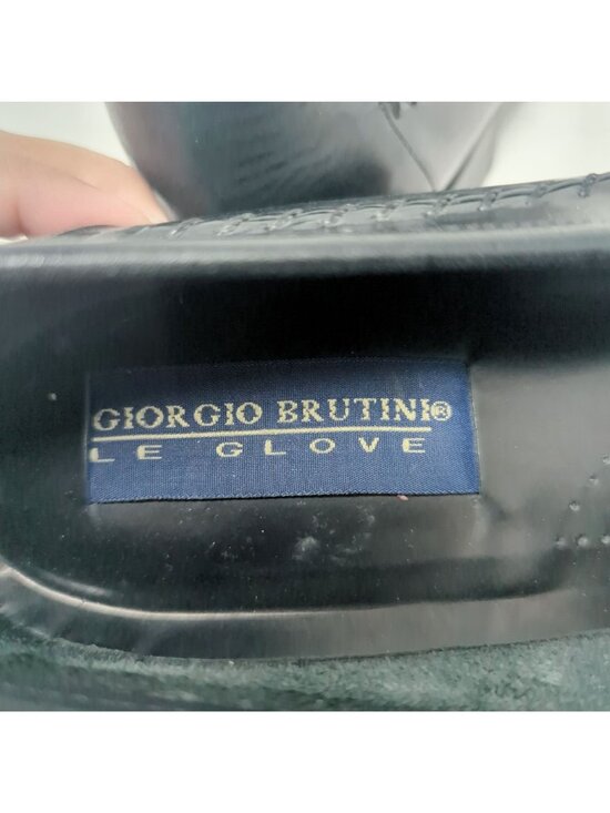 Giorgio Brutini Le Glove Black Loafers Shoes 9 Leather main image 5